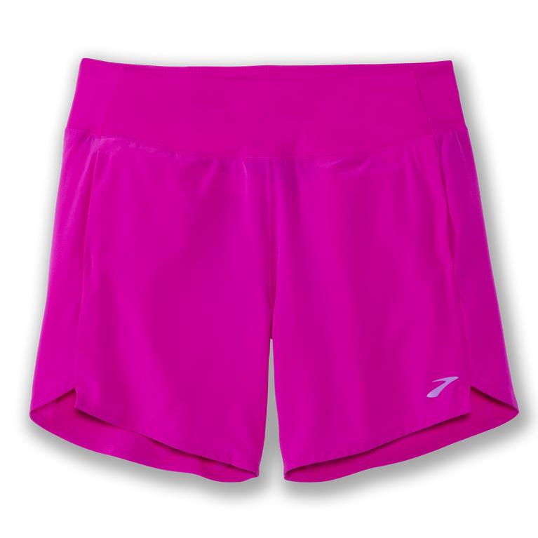 Brooks Chaser 7 Running Shorts - Women's - Magenta (63159-QEHR)